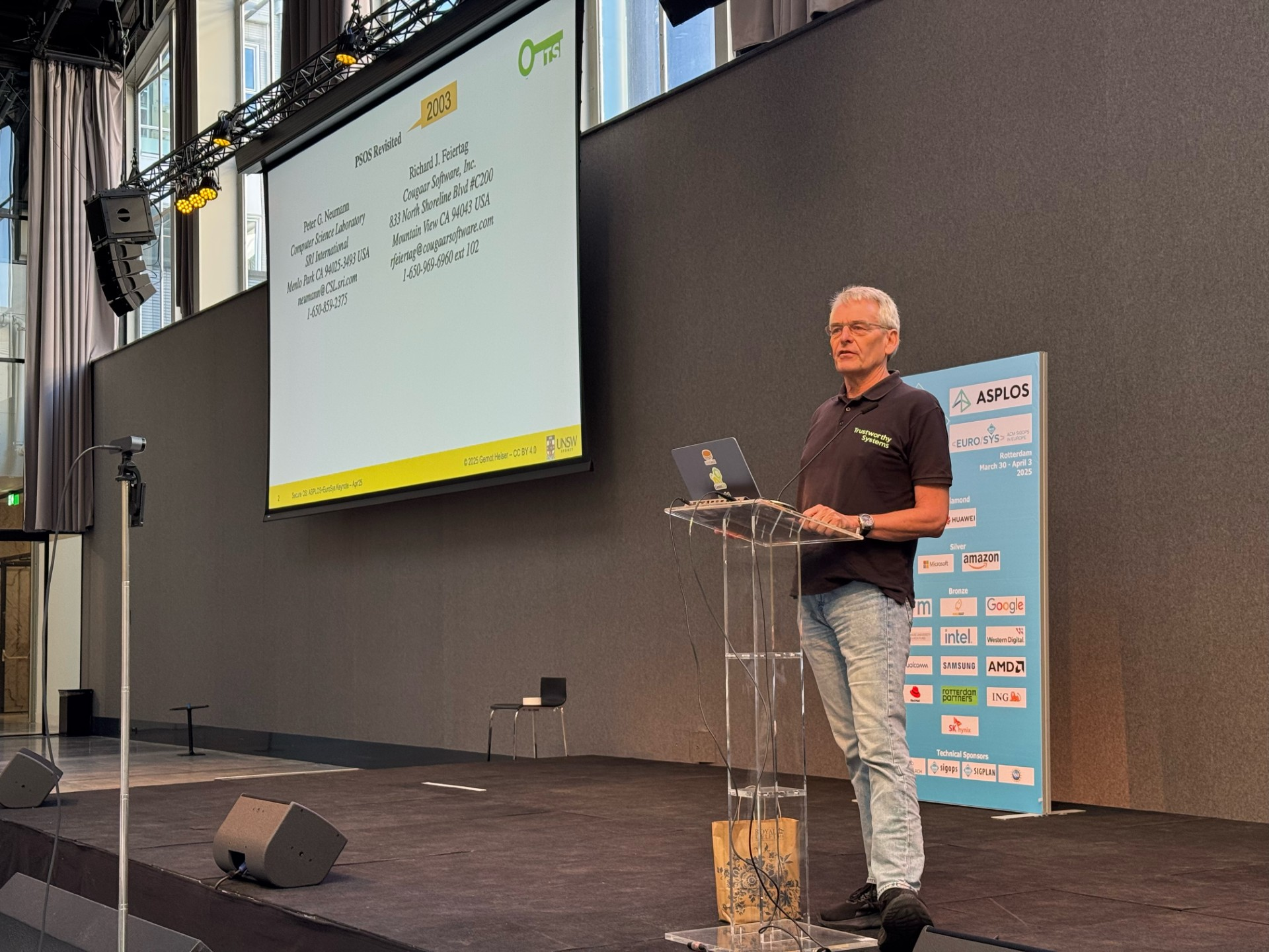 Gernot Heiser at ASPLOS.