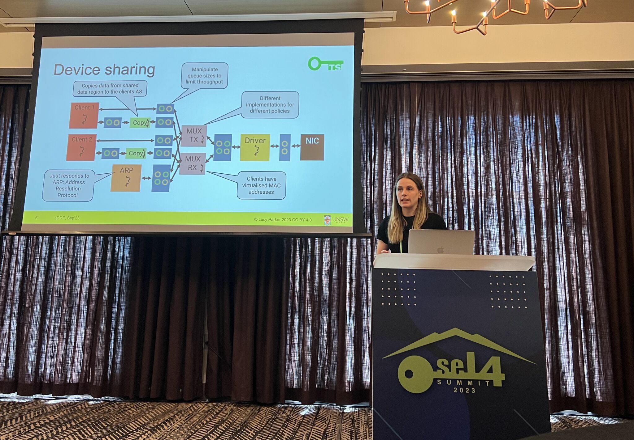 Lucy Parker at the seL4 summit