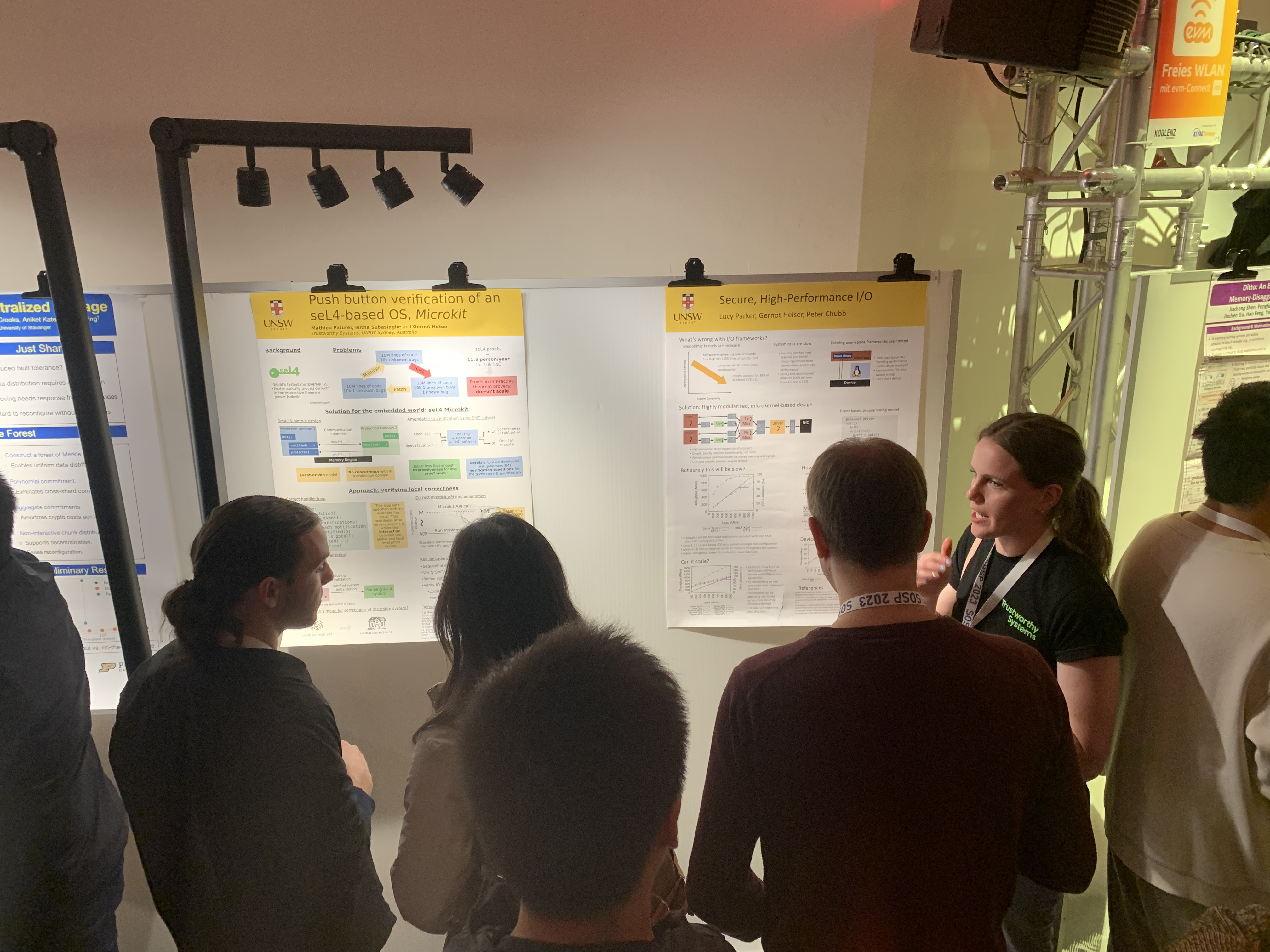 Mathieu Paturel and Lucy Parker at SOSP23