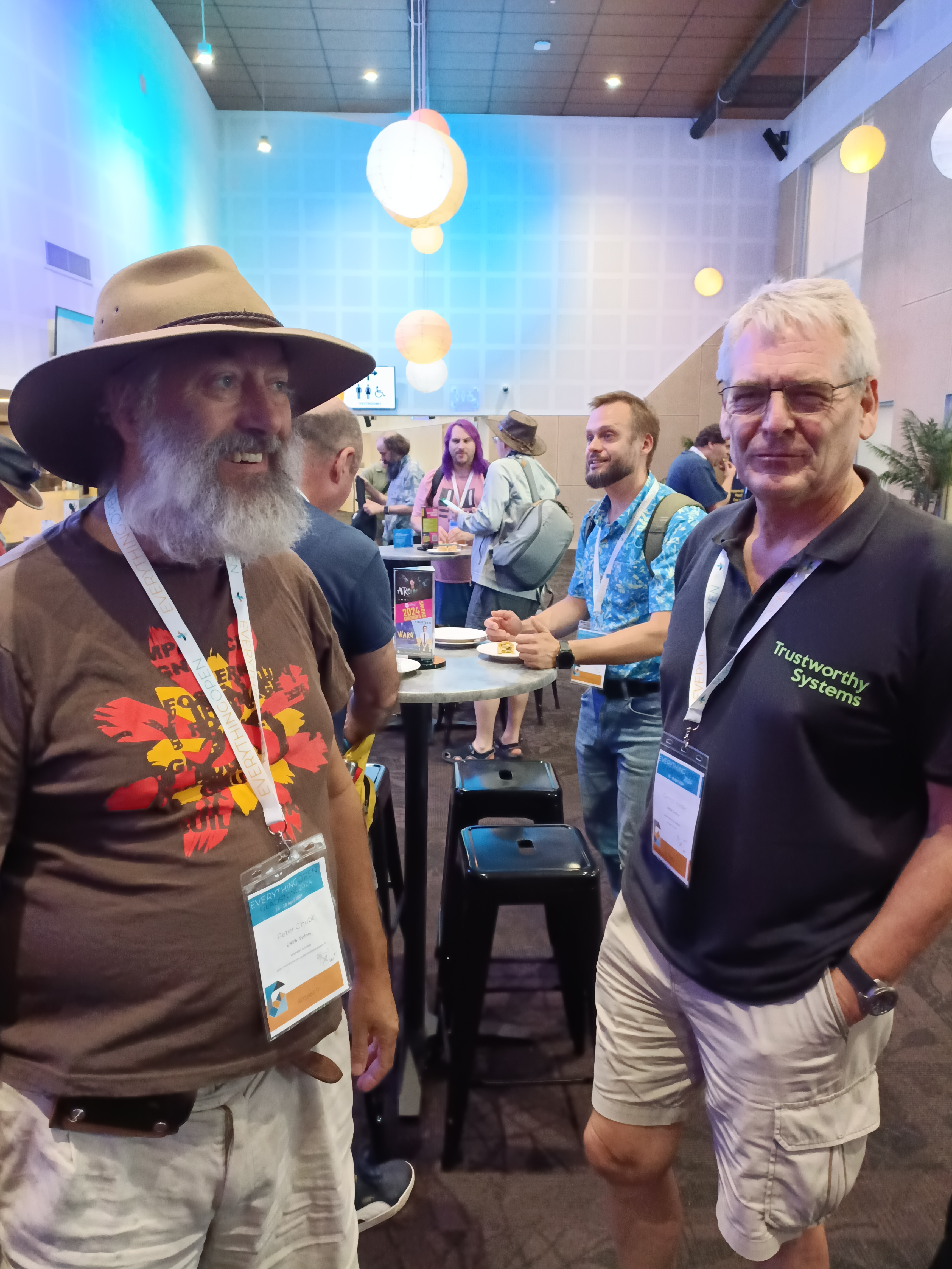 Peter Chubb and Gernot Heiser at Everything Open 2024